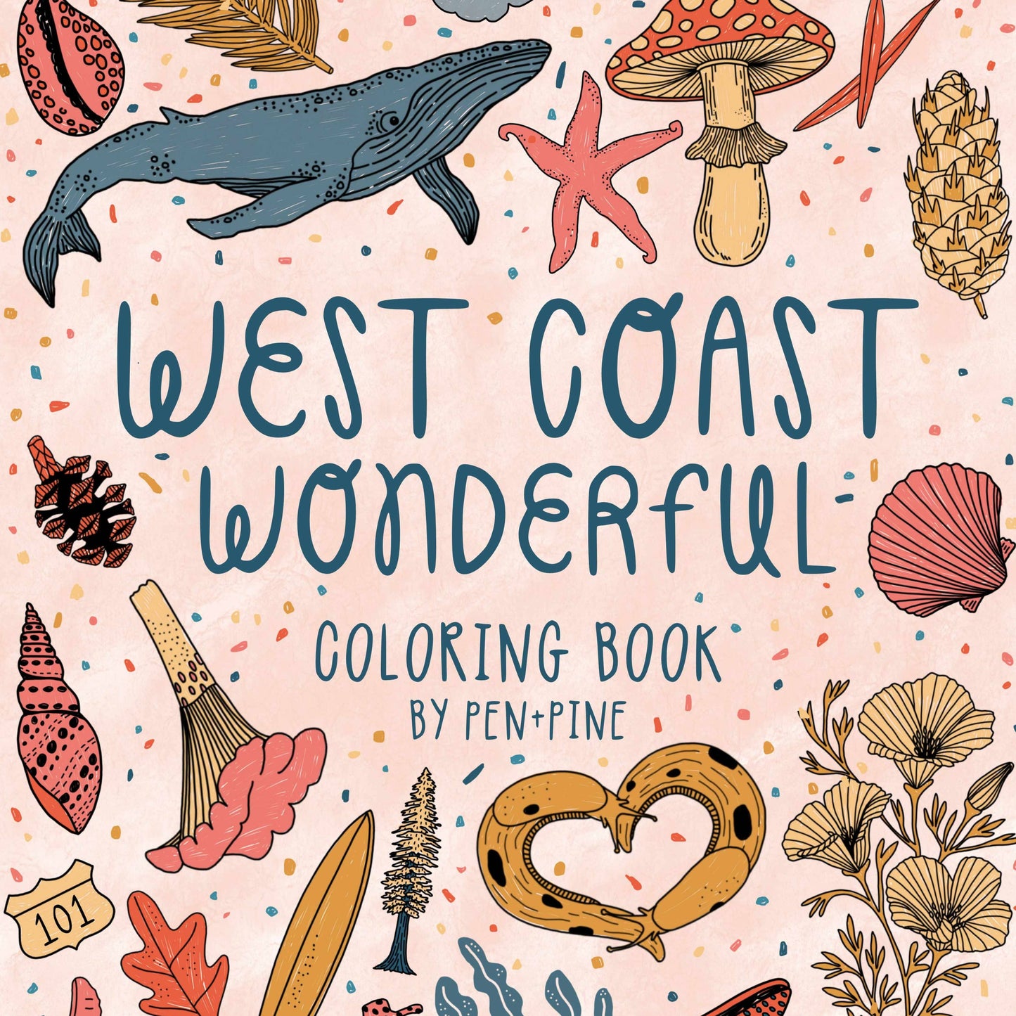 West Coast Wonderful Coloring Book