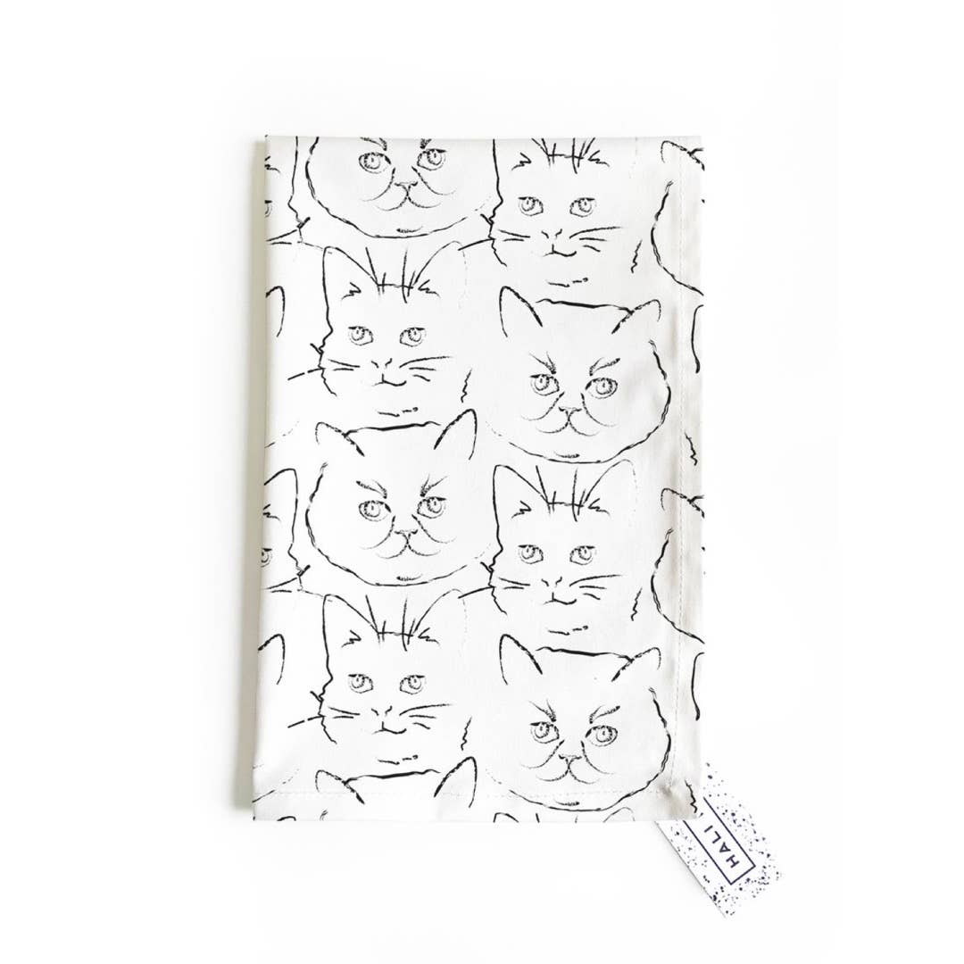 Tea Towel - Kitty Print