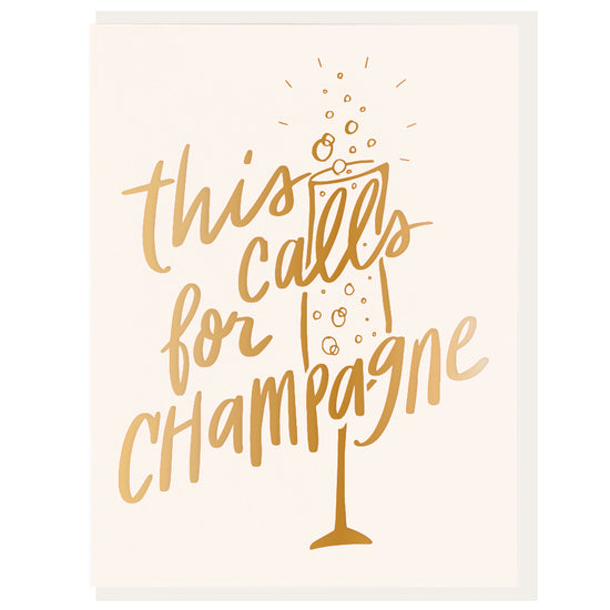 This Calls For Champagne Card - Favor & Fern