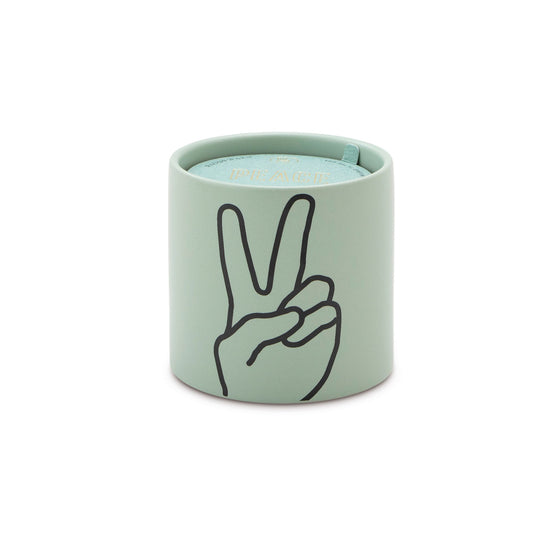 Peace Sign Lavender & Thyme Candle - Favor & Fern