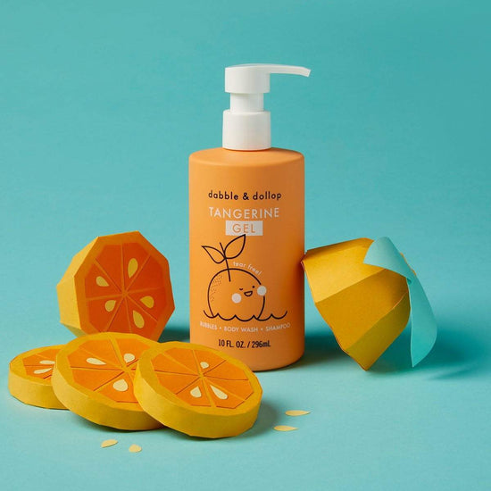 All-Natural Tangerine Shampoo, Body Wash & Bubbles