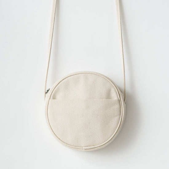 Load image into Gallery viewer, Canvas Circle Purse - Favor &amp;amp; Fern
