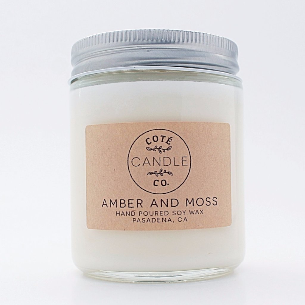 Amber & Moss Soy Candle - Favor & Fern