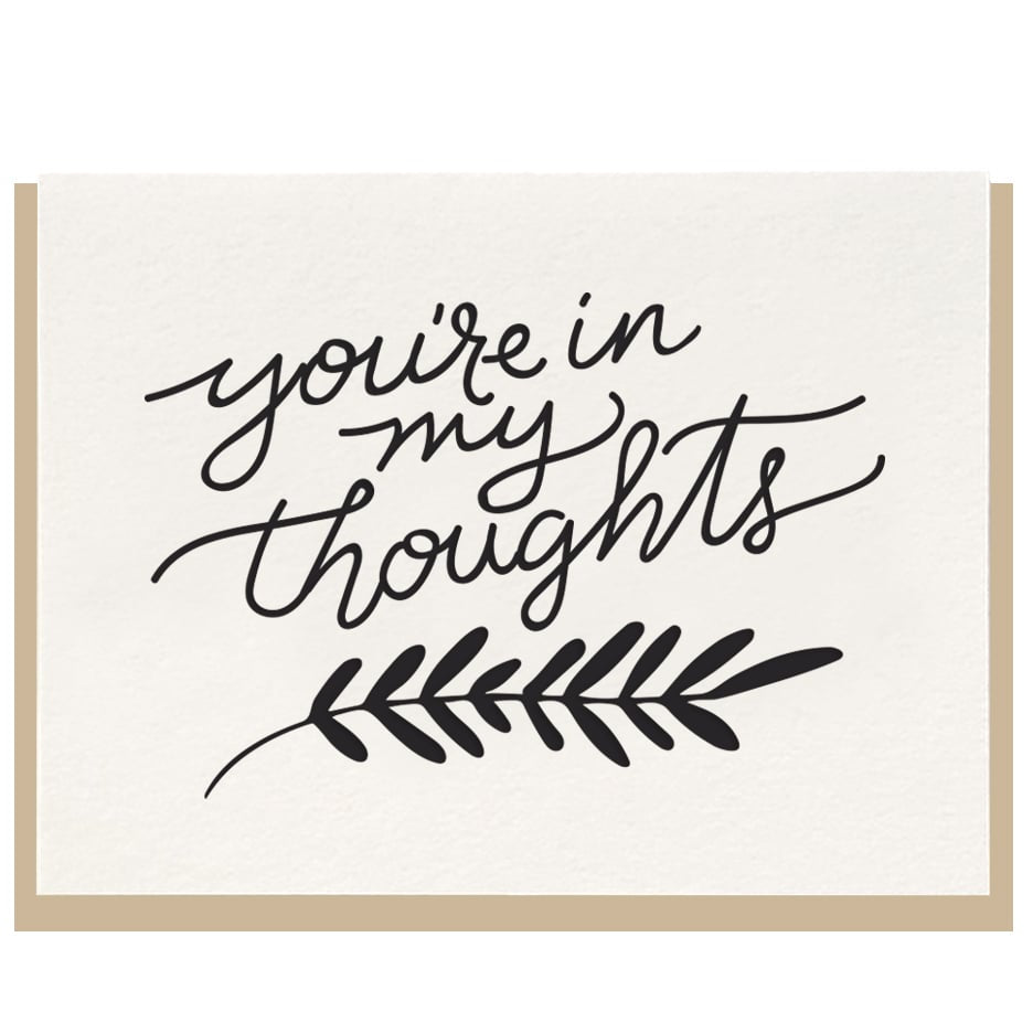 You're In My Thoughts Card - Favor & Fern