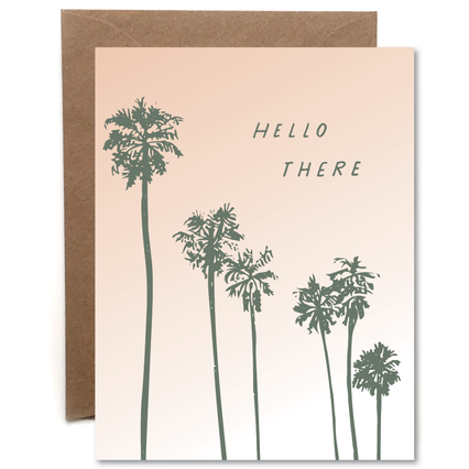 Load image into Gallery viewer, Hello There Letterpress Card - Favor &amp;amp; Fern
