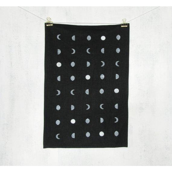 Black Moon Tea Towel - Favor & Fern