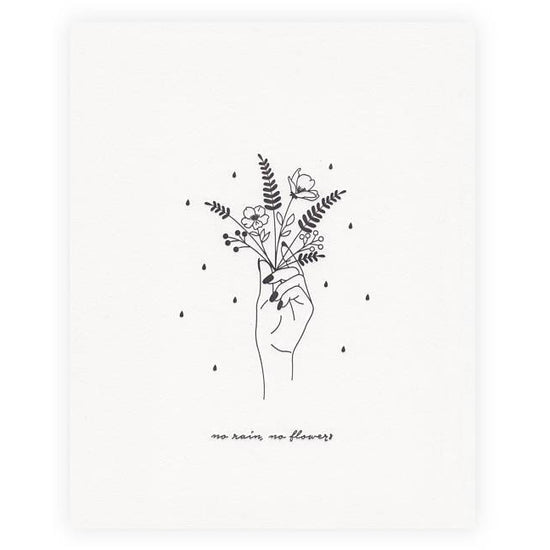 No Rain, No Flowers Print - Favor & Fern