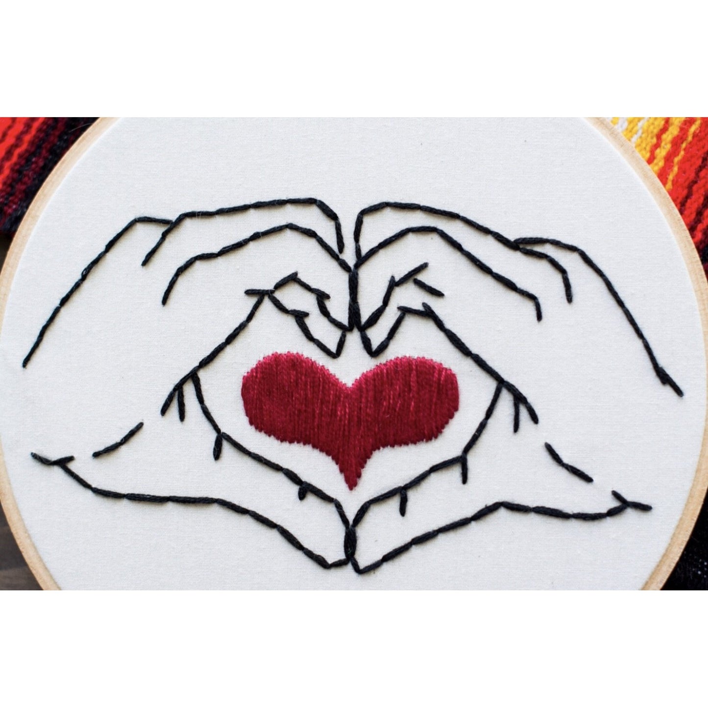 Heart in Your Hands Embroidery Art - Favor & Fern