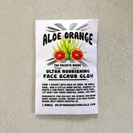 Aloe Orange Face Scrub Glow