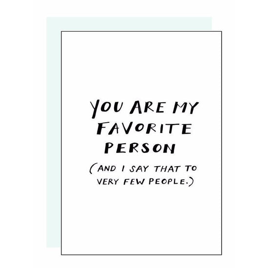 Favorite Person Letterpress Card - Favor & Fern