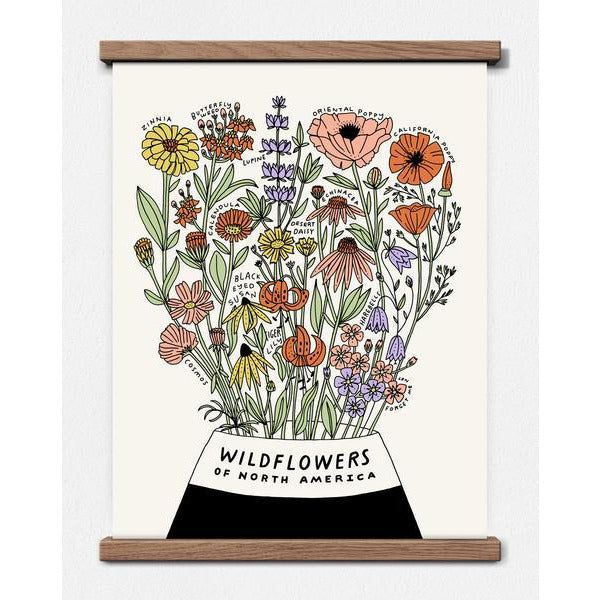 Wildflowers of North America Print - Favor & Fern