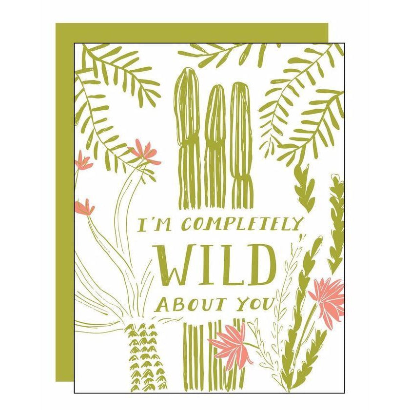 Wild About You Letterpress Card - Favor & Fern